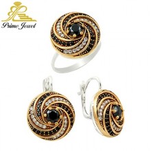 Gümüş Otantik Taşlı Set